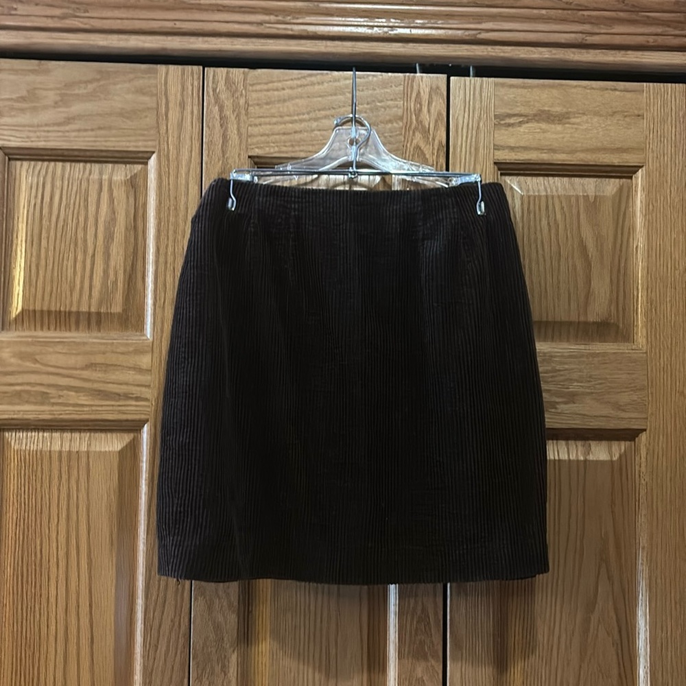 LT Sport Chocolate Brown Corduroy Skirt